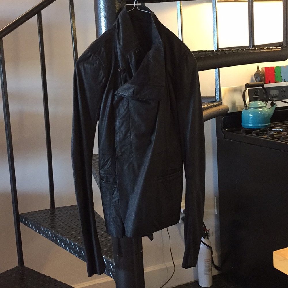 Rick Owens leather jacket